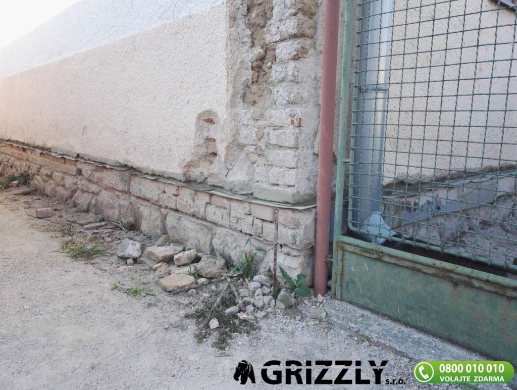 podrezanie muriva odizolovanie vlhkých múrov Grizzly